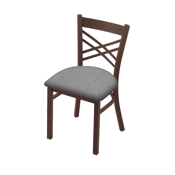 620 Catalina 18" Chair with Bronze Finish and Graph Alpine Seat